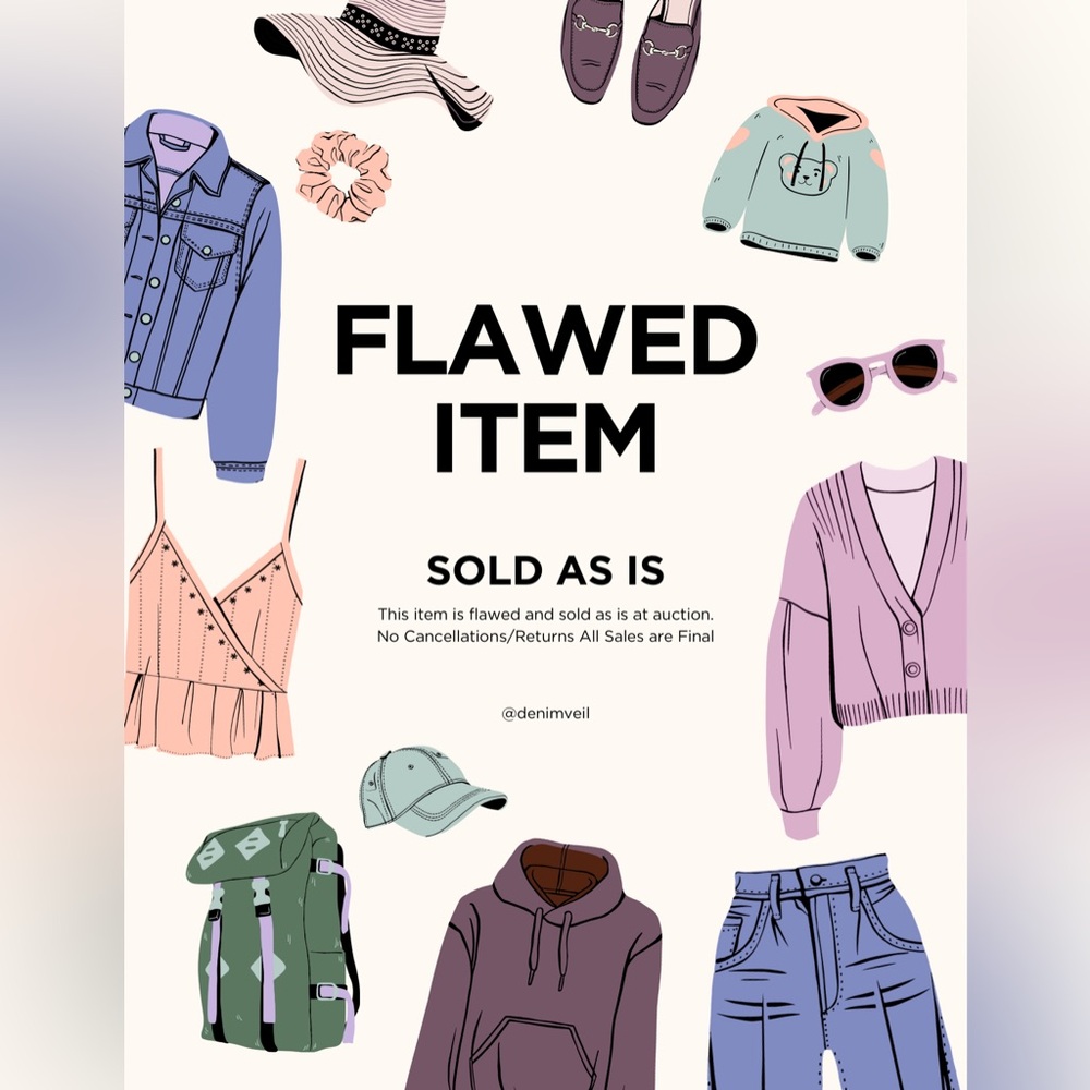 FLAWED ITEM (Sold As Is)